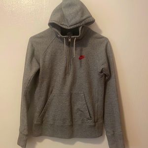 Gray Nike hoodie
